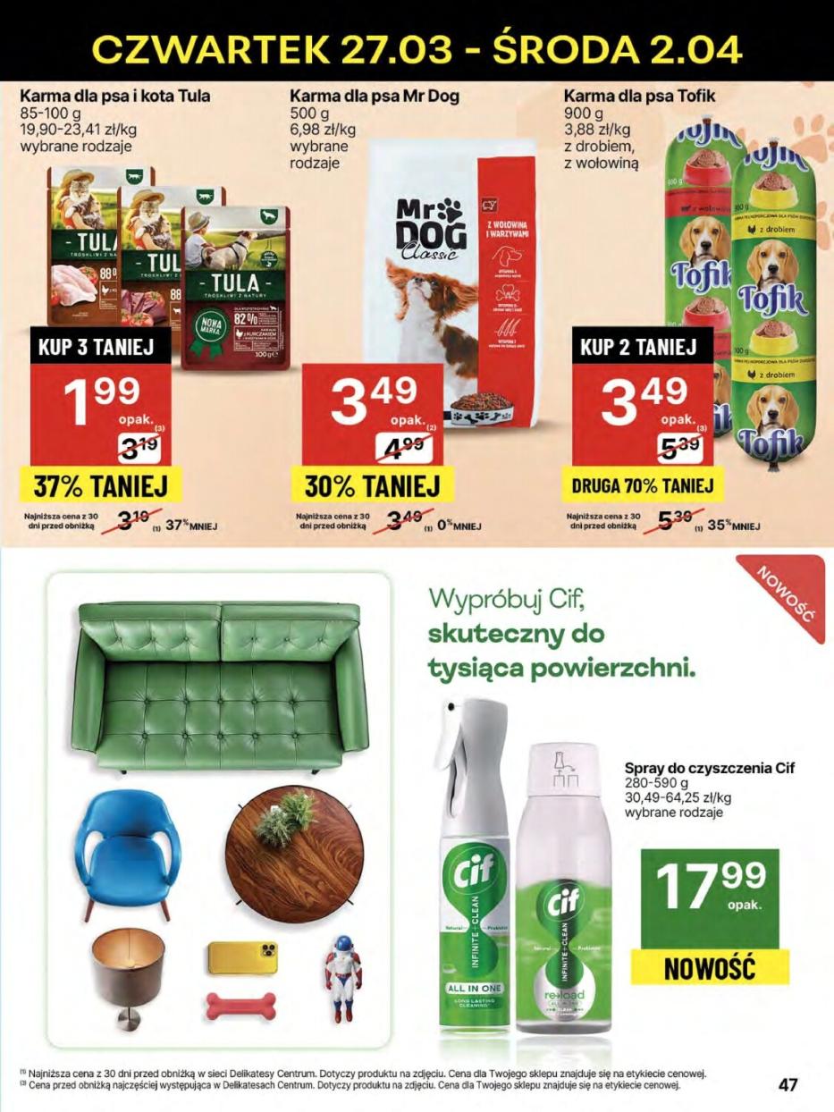 Gazetka promocyjna Delikatesy Centrum str. 47