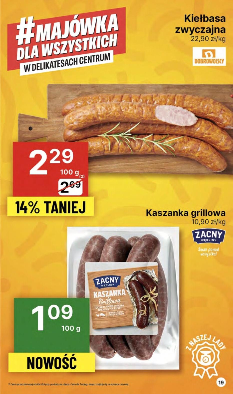 Gazetka promocyjna Delikatesy Centrum str. 19