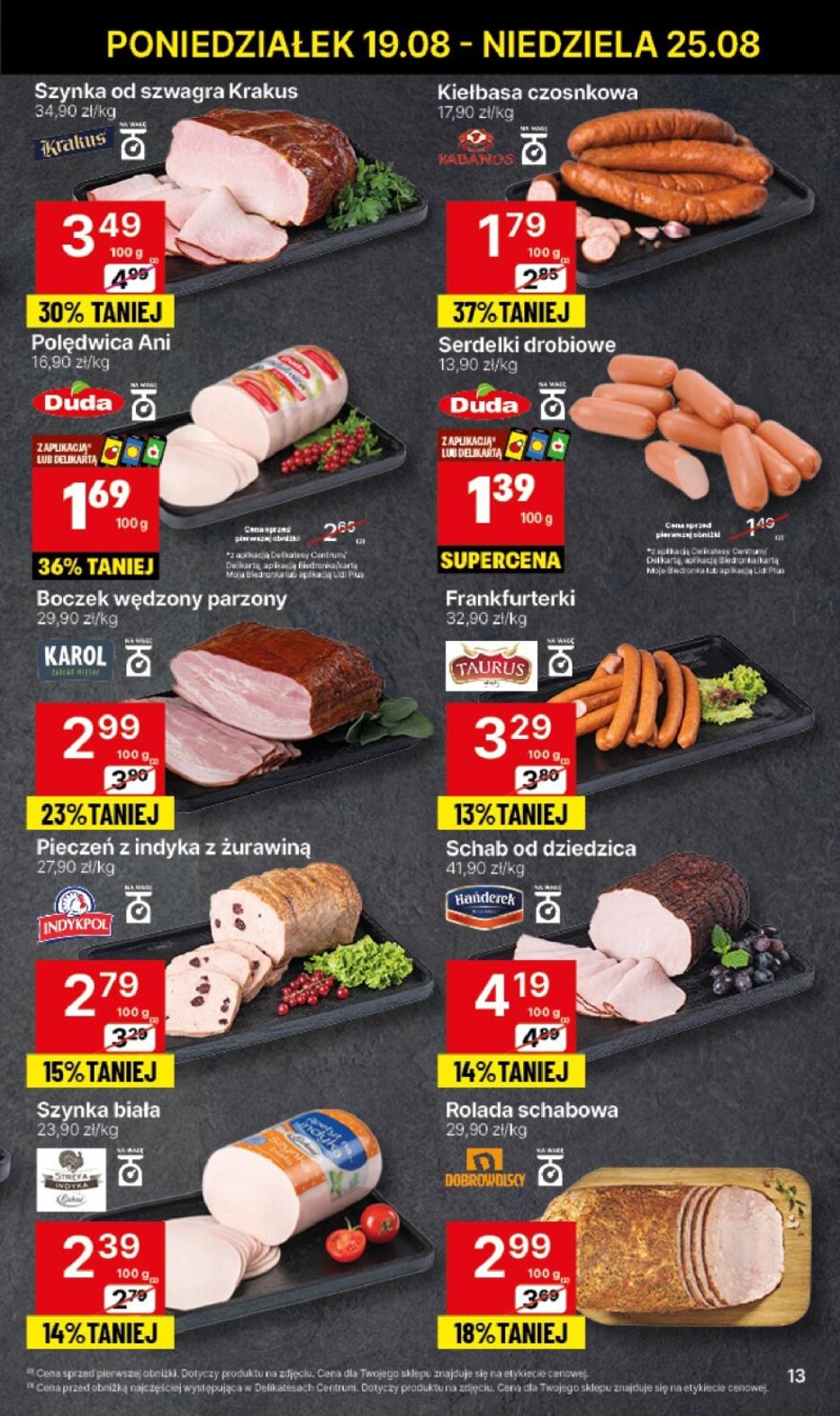 Gazetka promocyjna Delikatesy Centrum str. 13