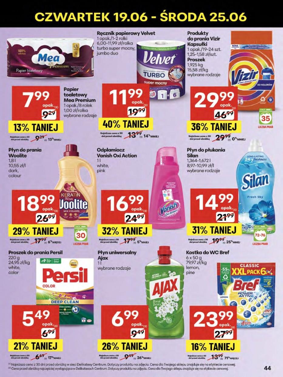 Gazetka promocyjna Delikatesy Centrum str. 44