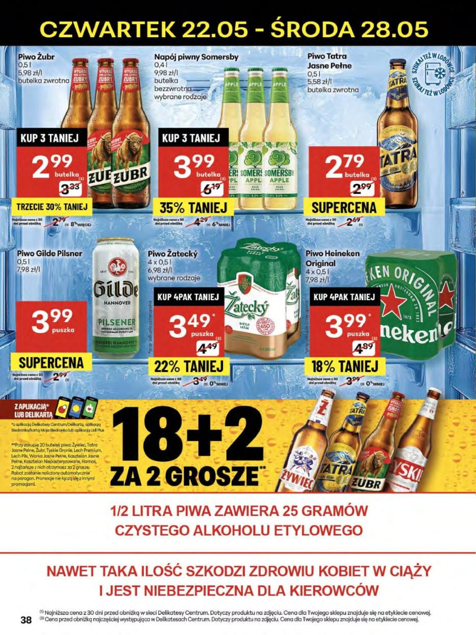 Gazetka promocyjna Delikatesy Centrum str. 38