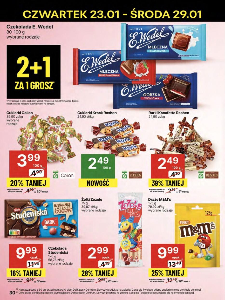 Gazetka promocyjna Delikatesy Centrum str. 30