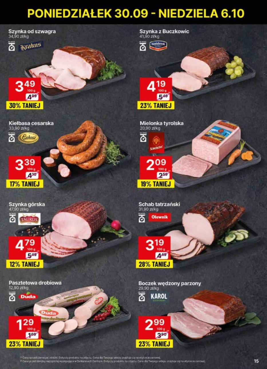 Gazetka promocyjna Delikatesy Centrum str. 15