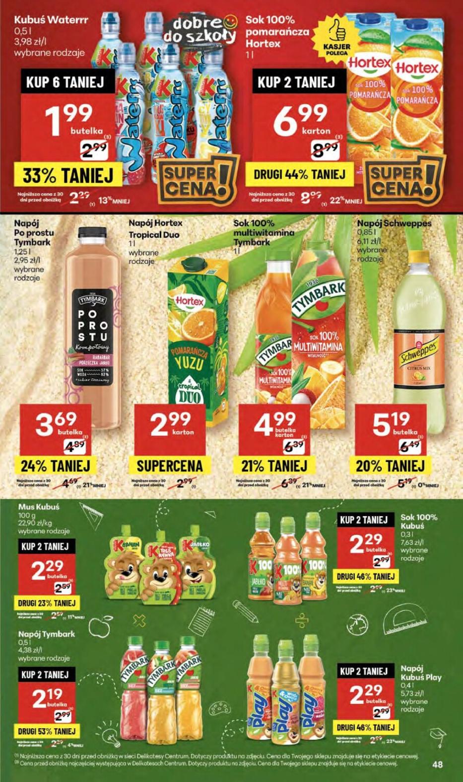 Gazetka promocyjna Delikatesy Centrum str. 48