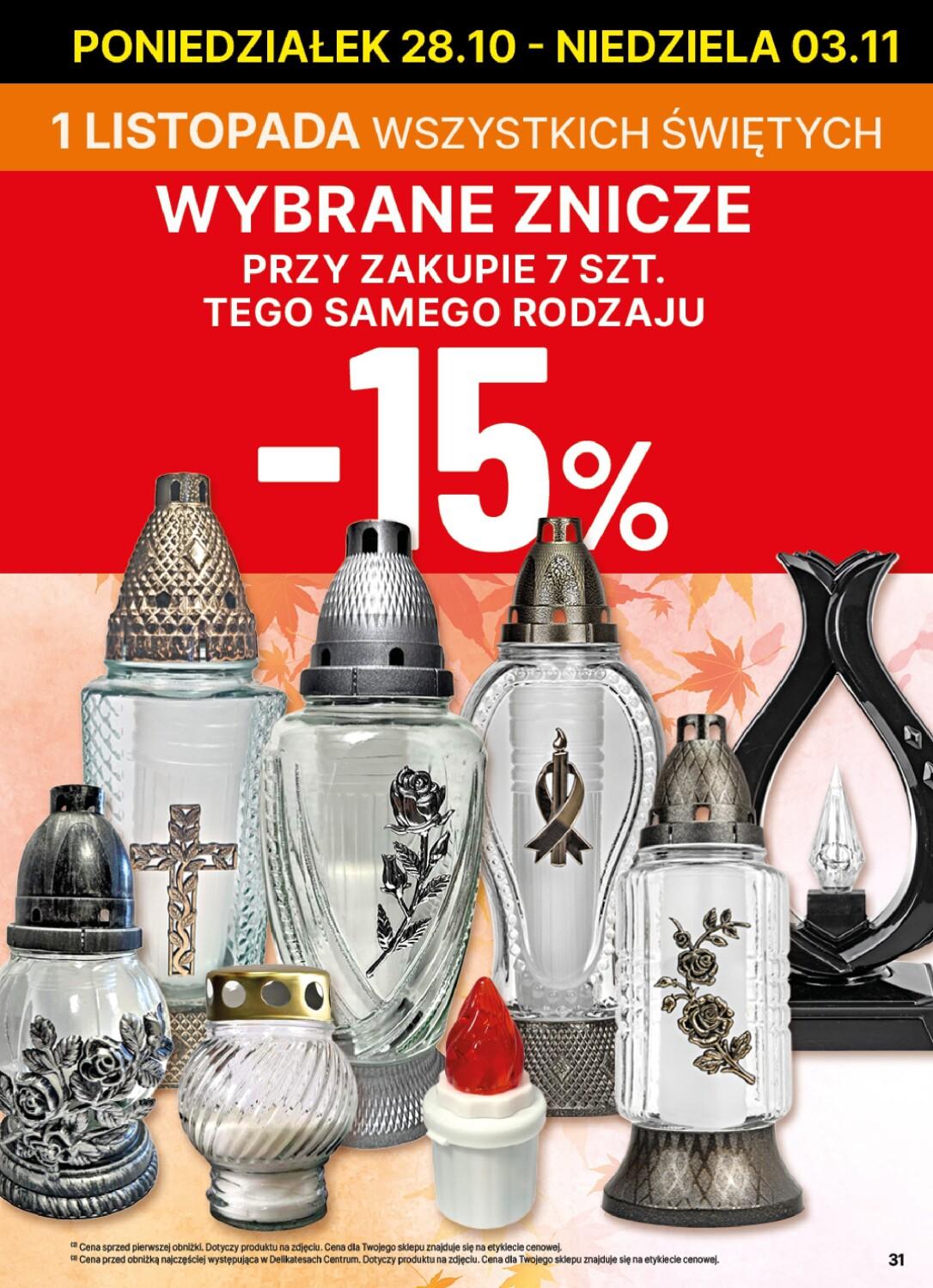 Gazetka promocyjna Delikatesy Centrum str. 31