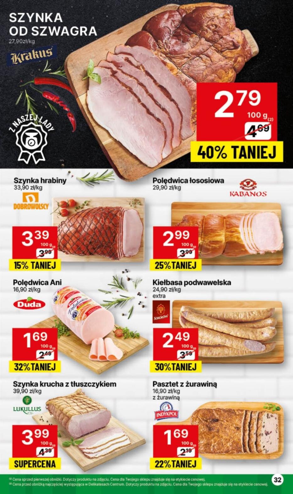 Gazetka promocyjna Delikatesy Centrum str. 32