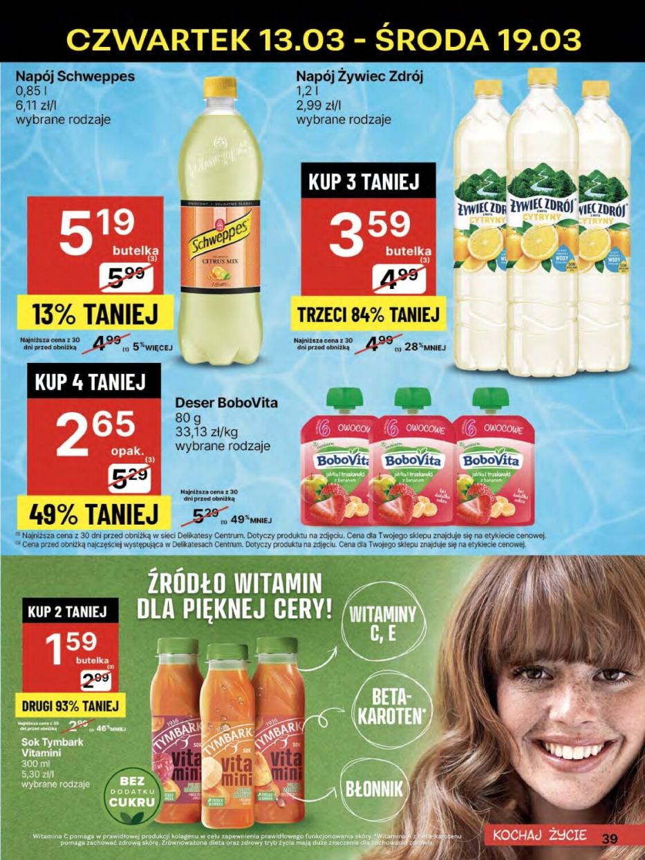 Gazetka promocyjna Delikatesy Centrum str. 39