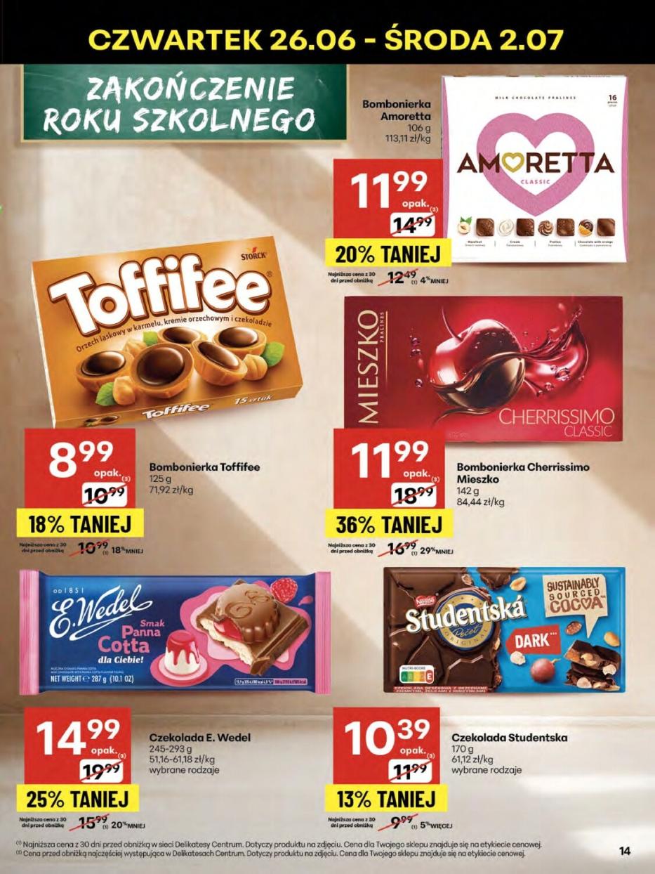 Gazetka promocyjna Delikatesy Centrum str. 14
