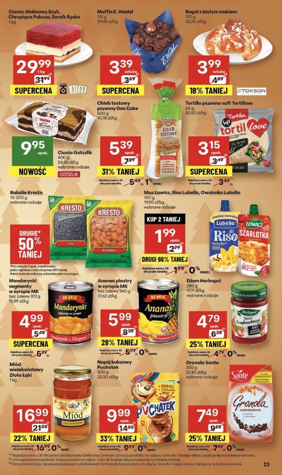 Gazetka promocyjna Delikatesy Centrum str. 23