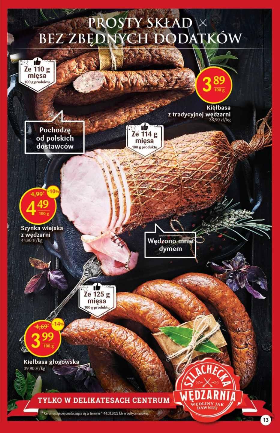 Gazetka promocyjna Delikatesy Centrum str. 13