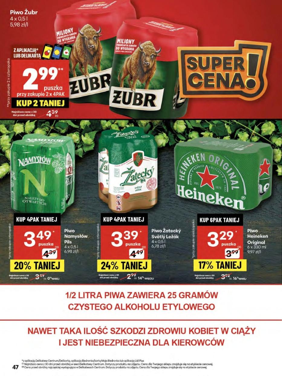 Gazetka promocyjna Delikatesy Centrum str. 47