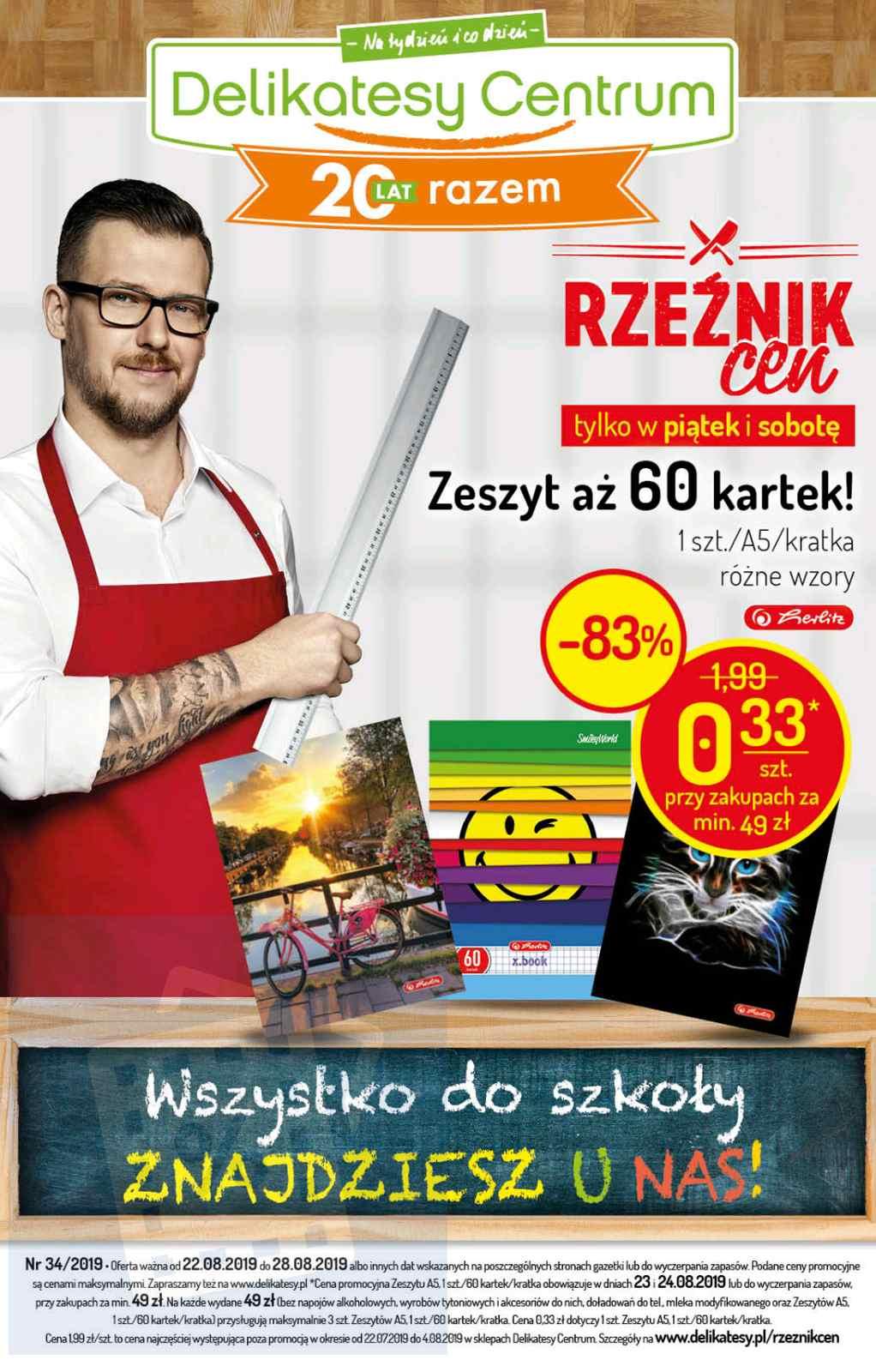 Gazetka promocyjna Delikatesy Centrum str. 1