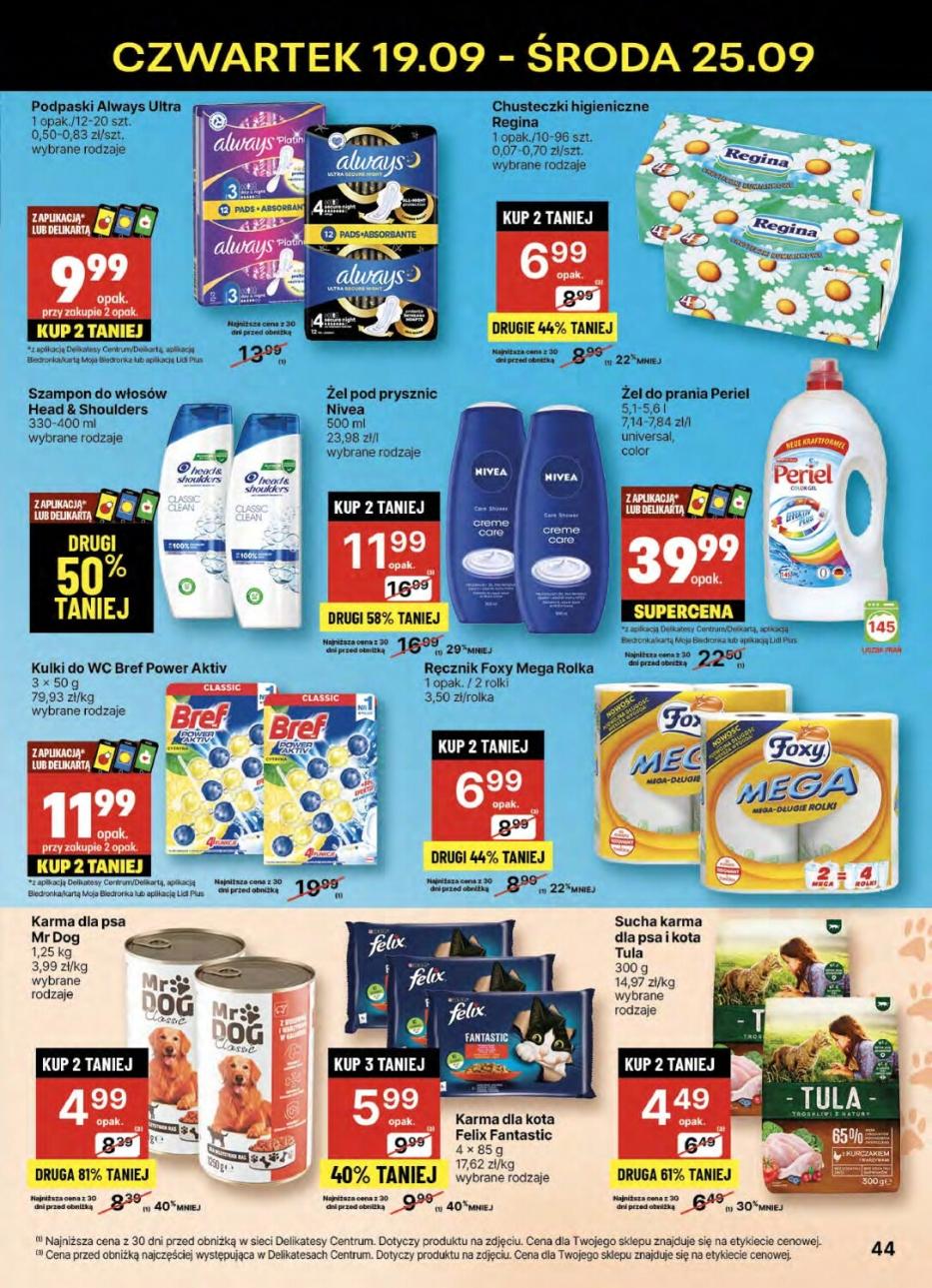 Gazetka promocyjna Delikatesy Centrum str. 44