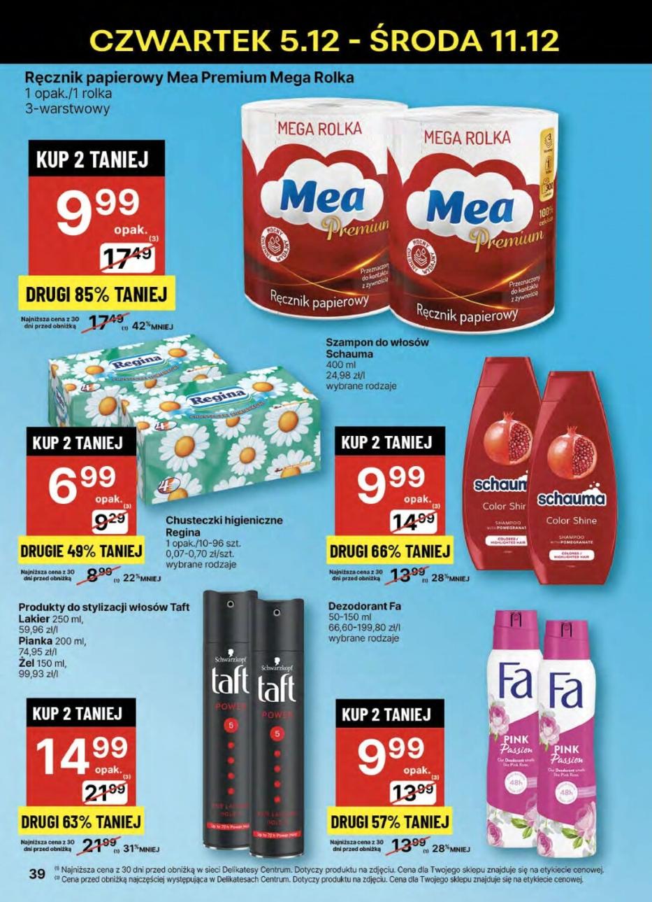 Gazetka promocyjna Delikatesy Centrum str. 39