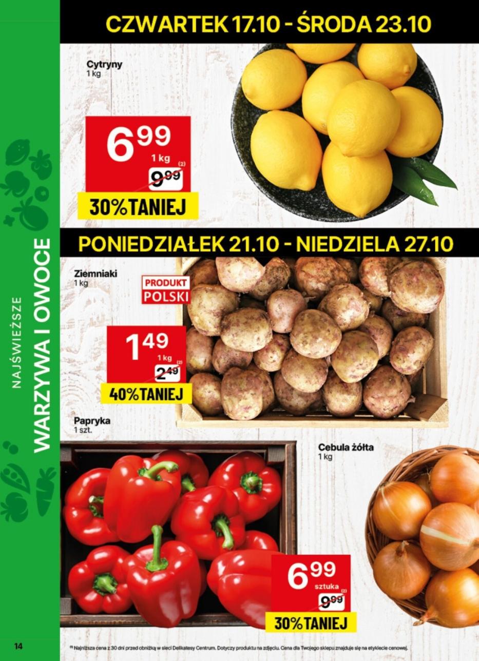 Gazetka promocyjna Delikatesy Centrum str. 14
