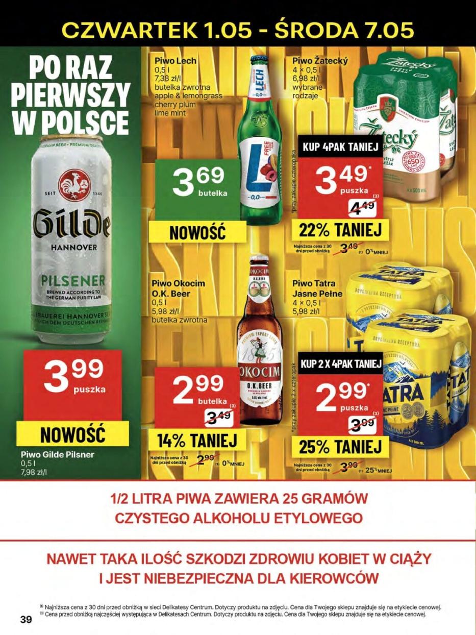 Gazetka promocyjna Delikatesy Centrum str. 39