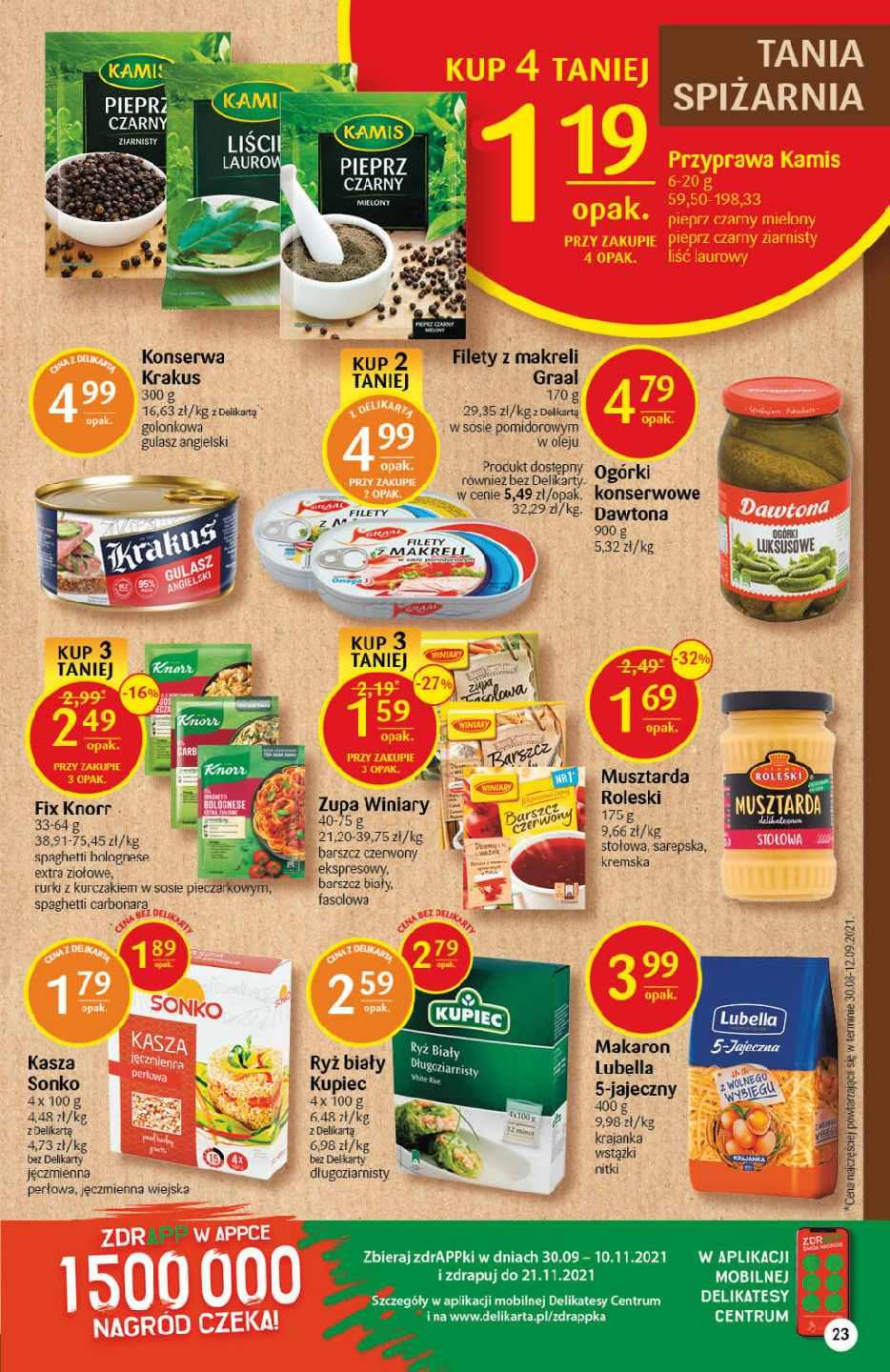 Gazetka promocyjna Delikatesy Centrum str. 23