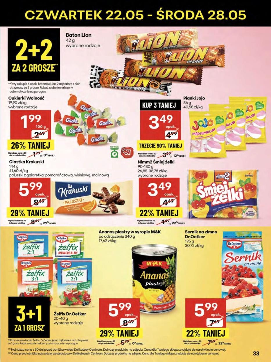 Gazetka promocyjna Delikatesy Centrum str. 33