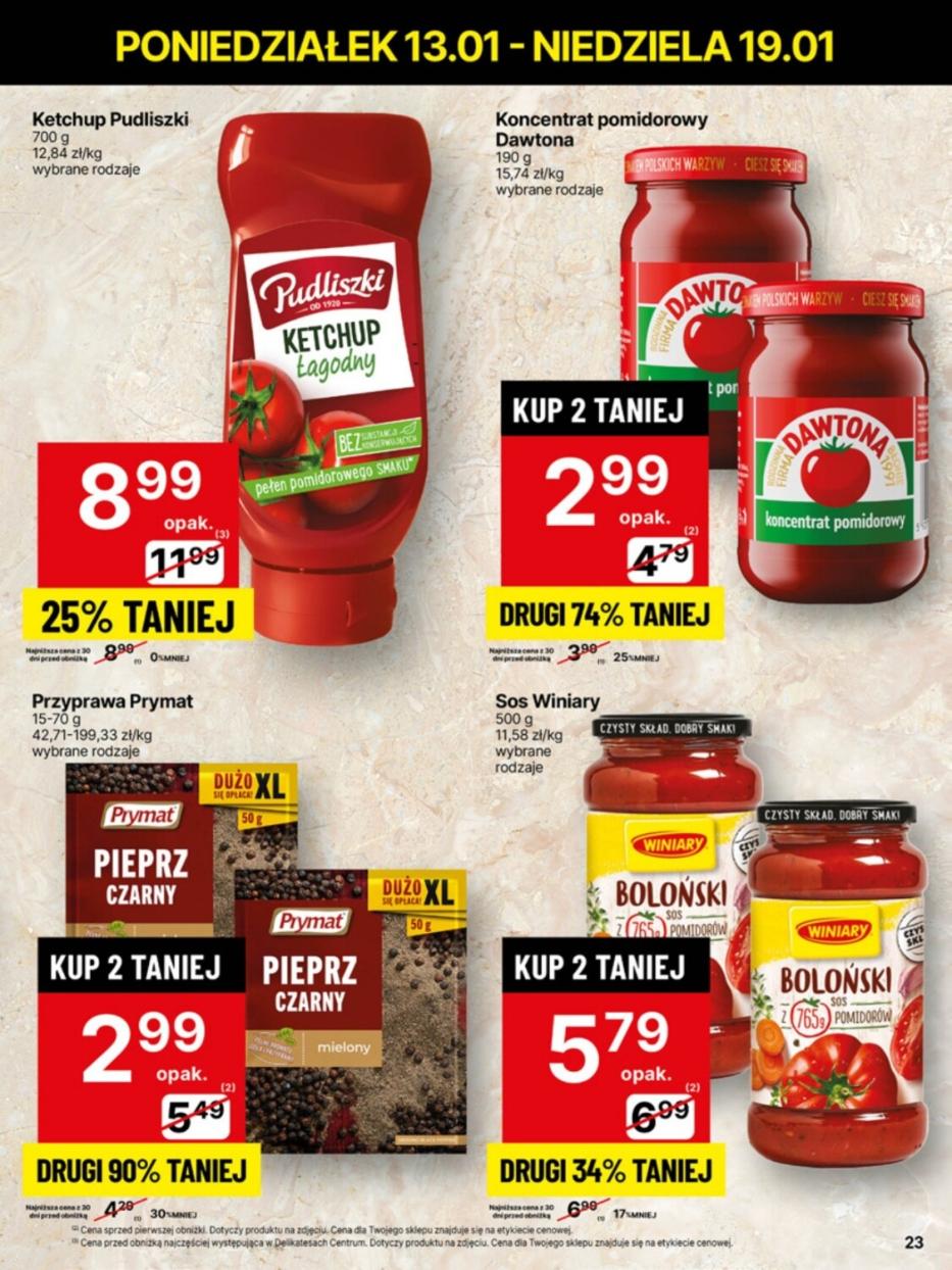 Gazetka promocyjna Delikatesy Centrum str. 23