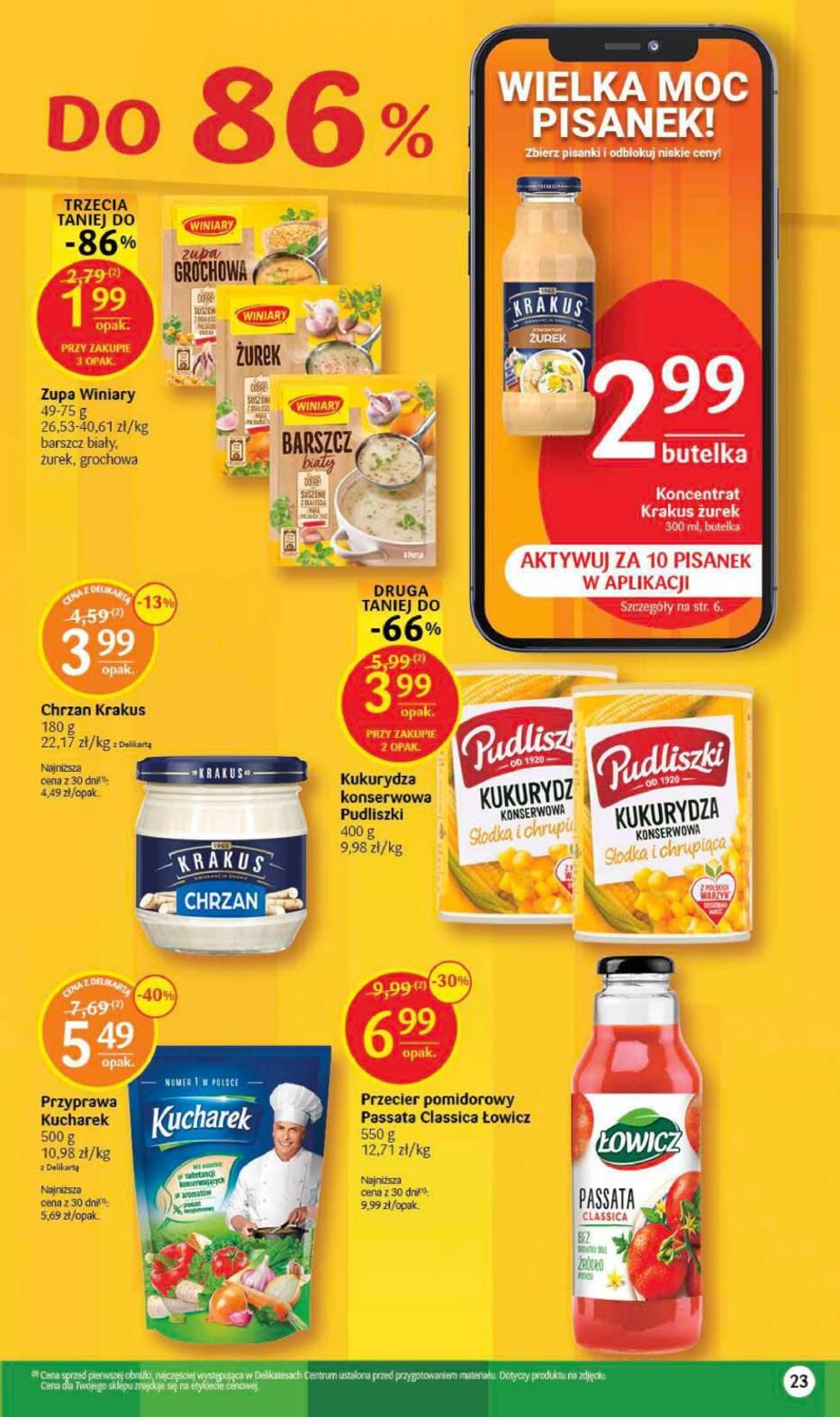 Gazetka promocyjna Delikatesy Centrum str. 23