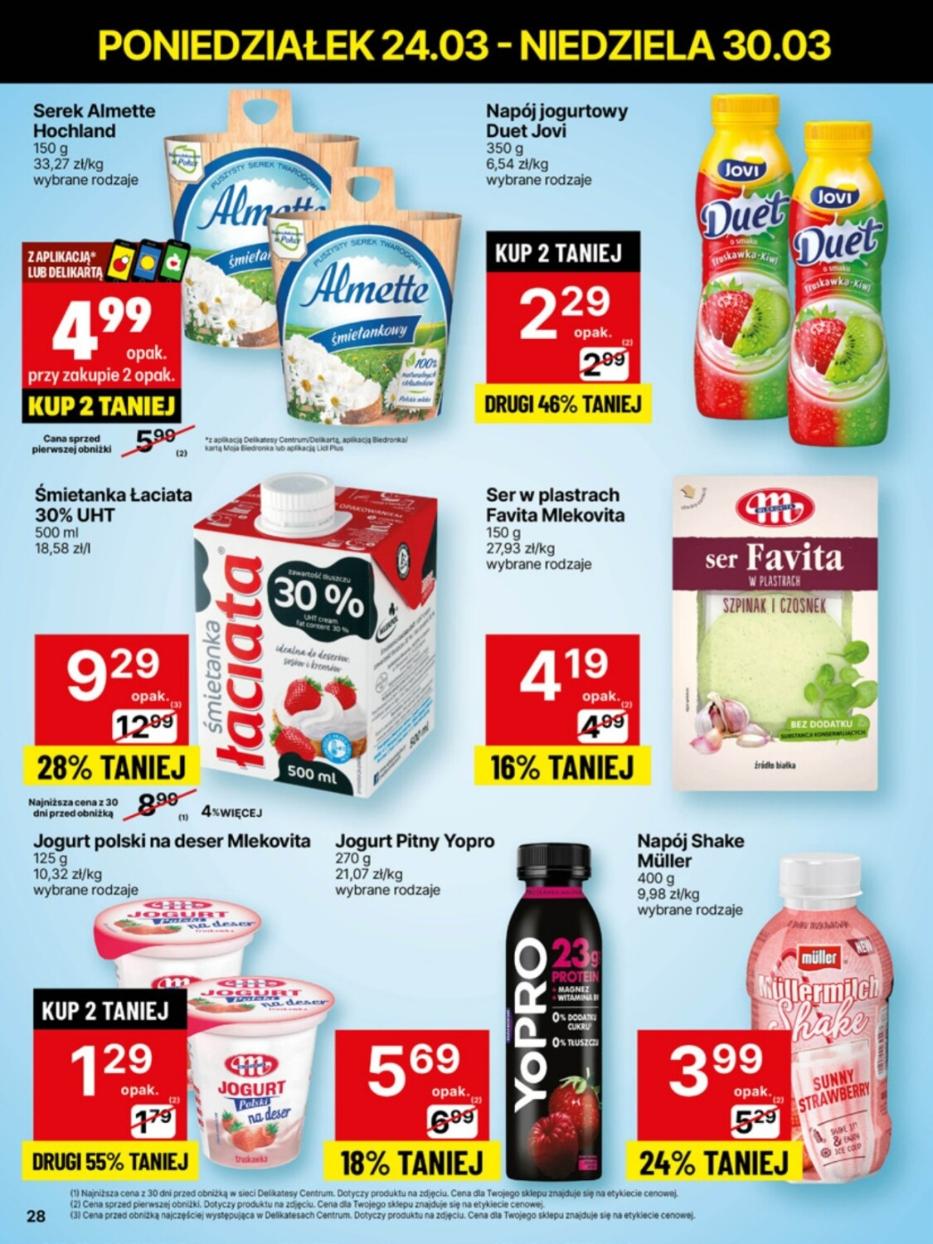 Gazetka promocyjna Delikatesy Centrum str. 28