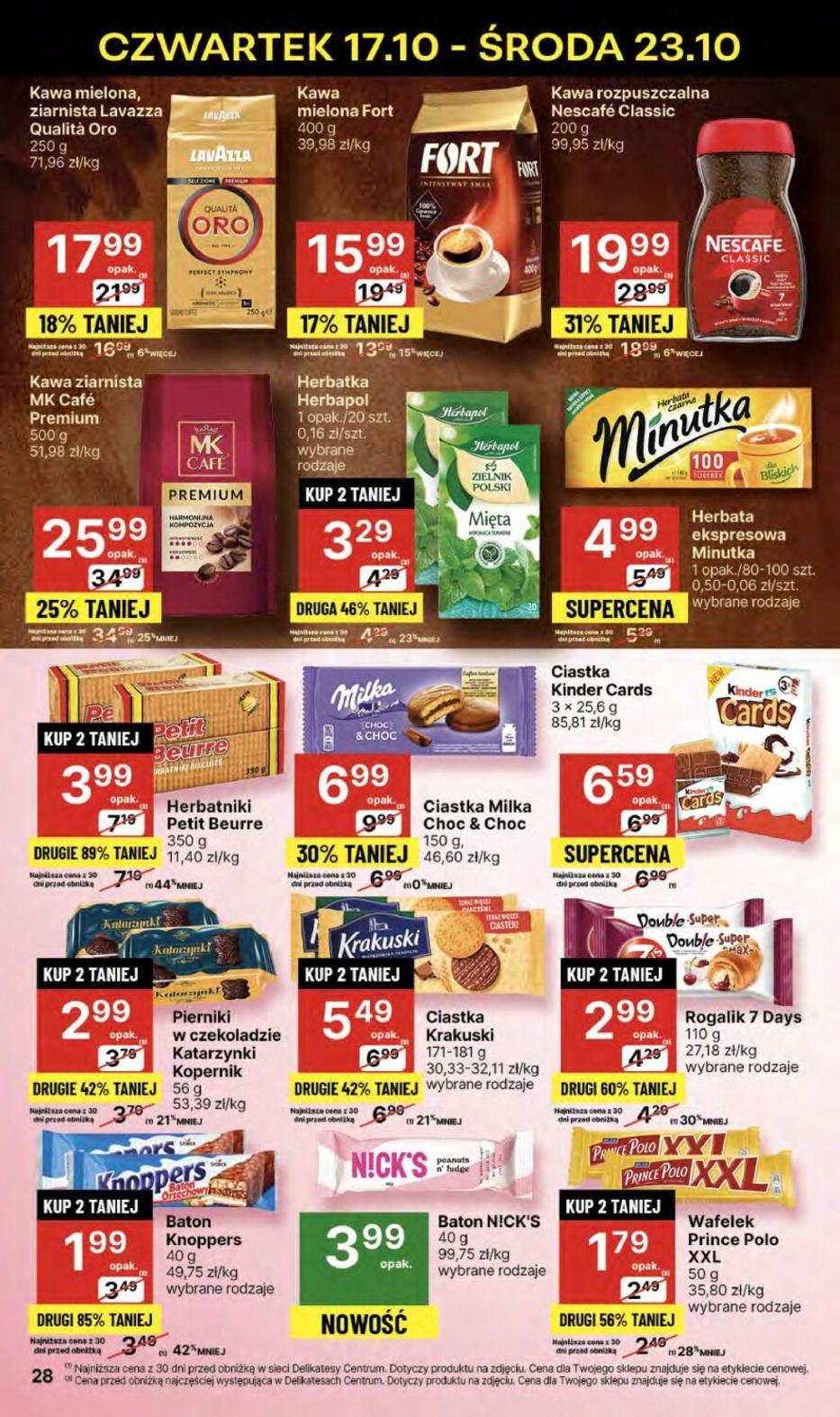 Gazetka promocyjna Delikatesy Centrum str. 28