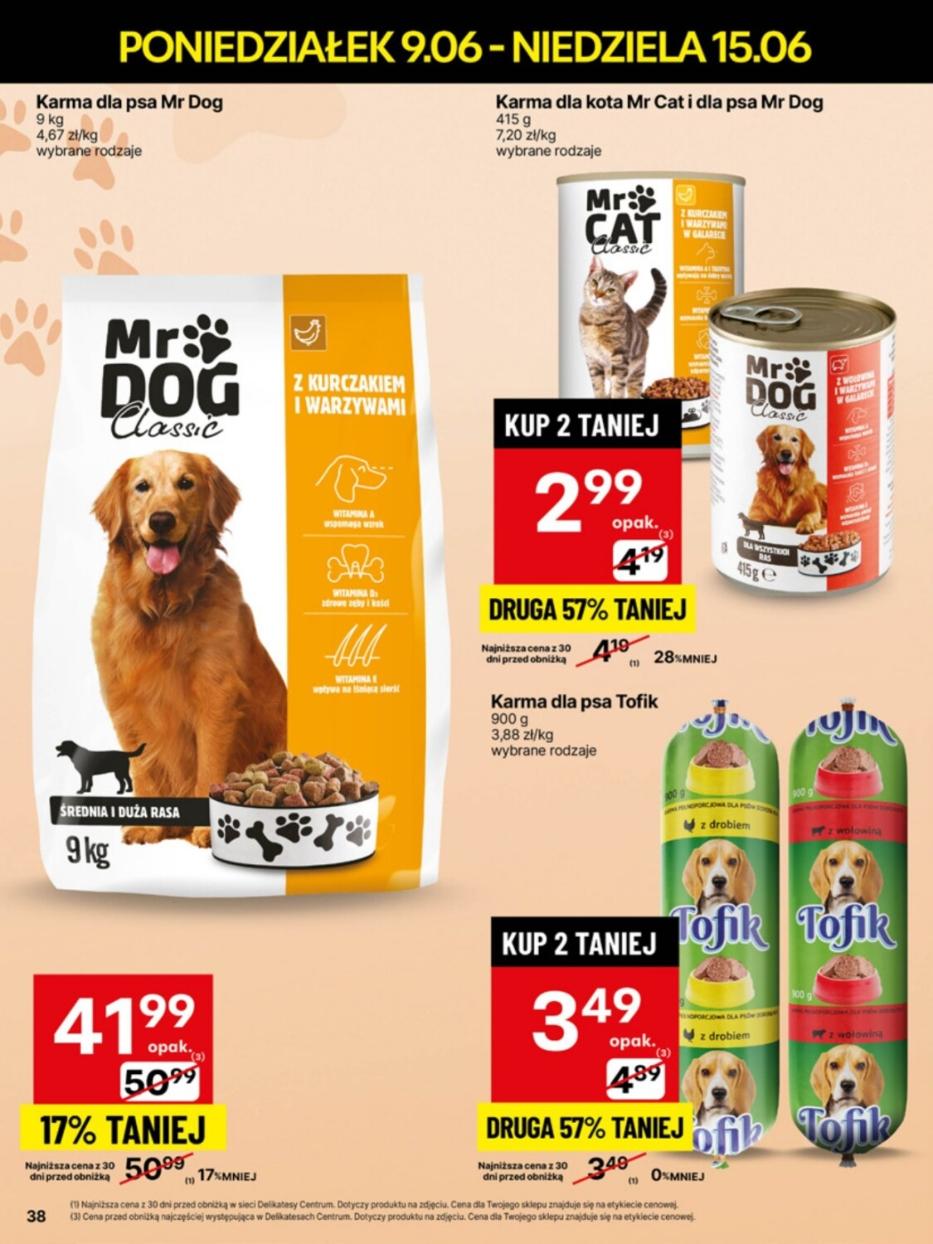 Gazetka promocyjna Delikatesy Centrum str. 38