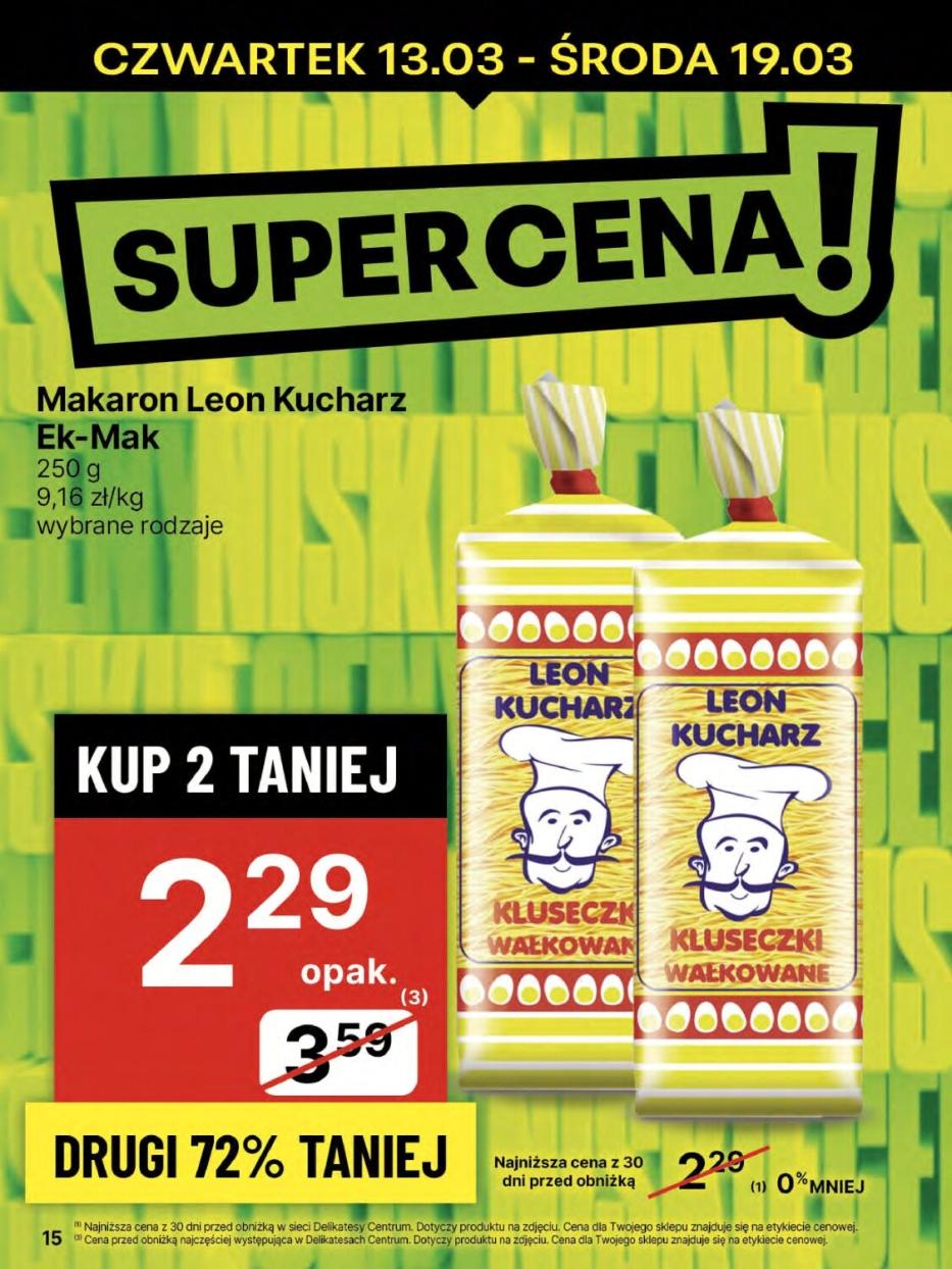 Gazetka promocyjna Delikatesy Centrum str. 15