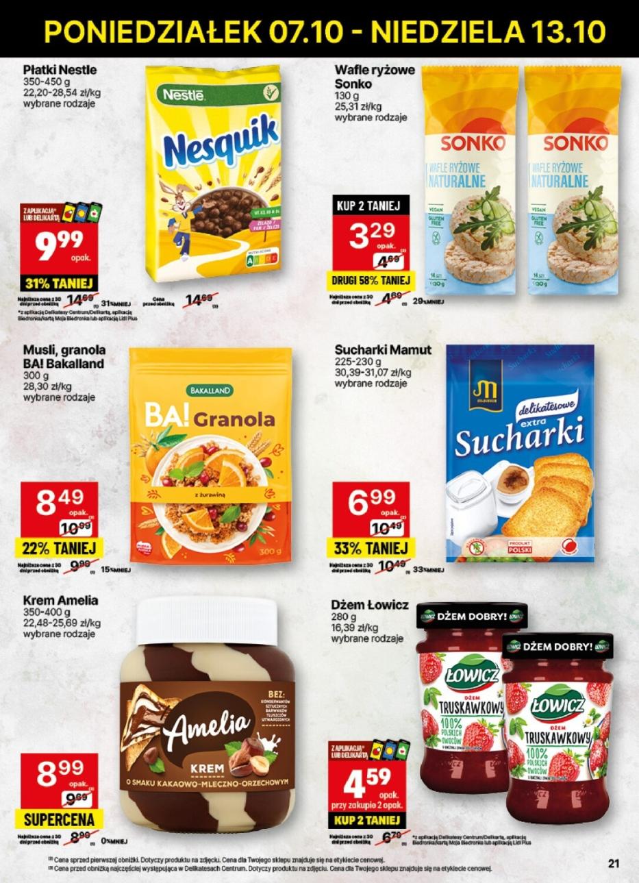 Gazetka promocyjna Delikatesy Centrum str. 21