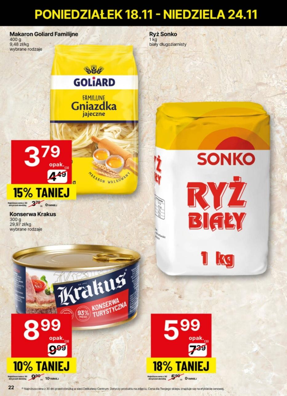Gazetka promocyjna Delikatesy Centrum str. 22