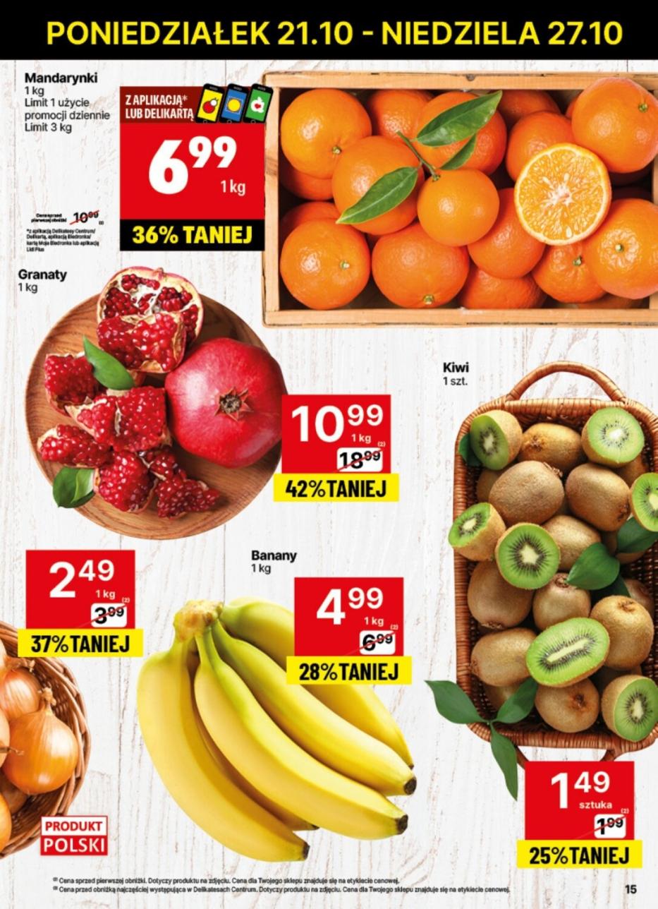 Gazetka promocyjna Delikatesy Centrum str. 15