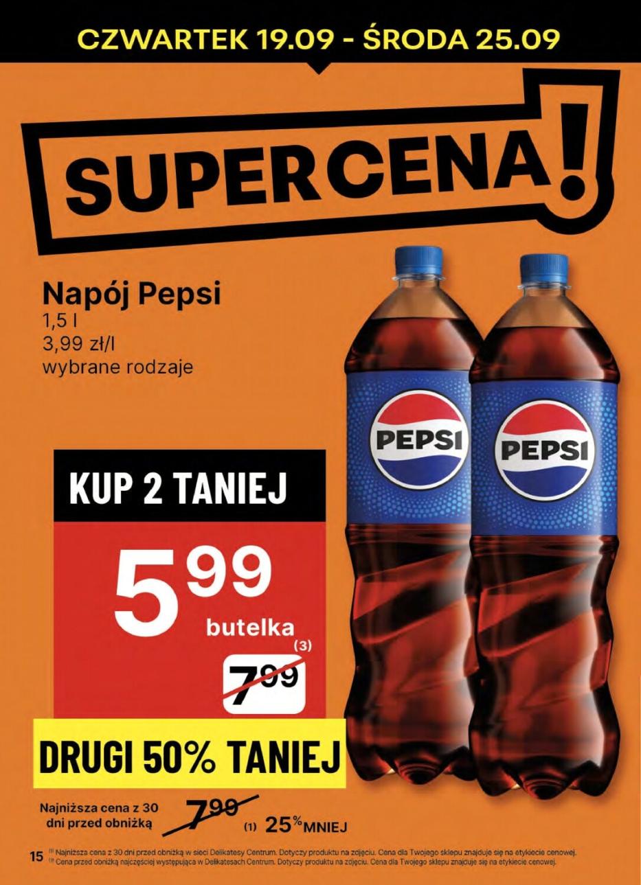 Gazetka promocyjna Delikatesy Centrum str. 15