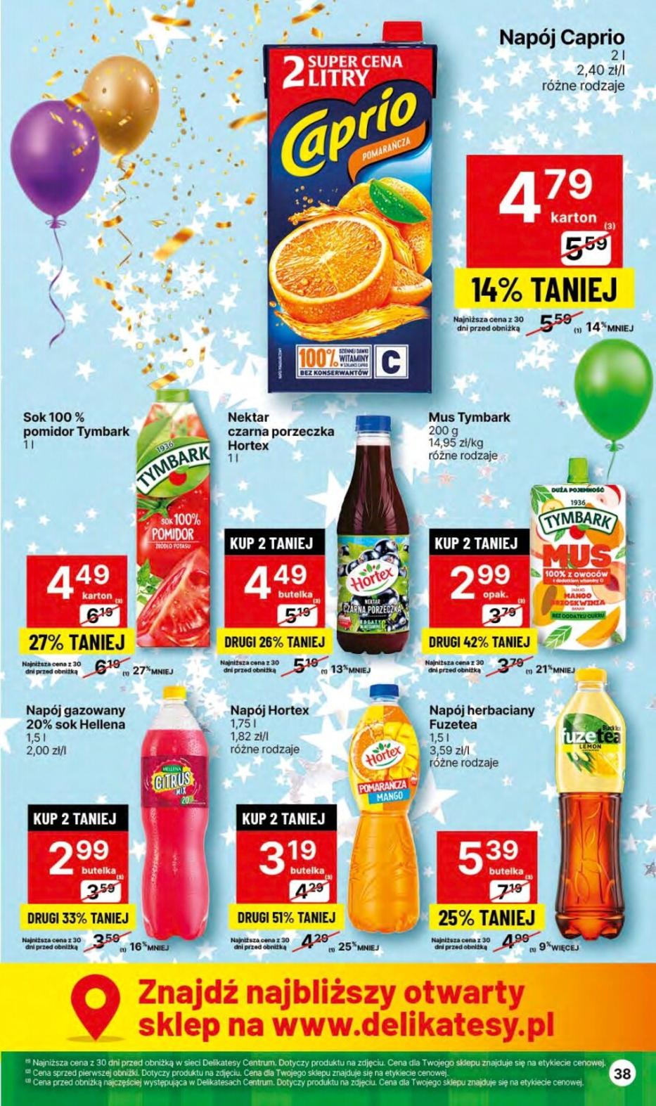 Gazetka promocyjna Delikatesy Centrum str. 38