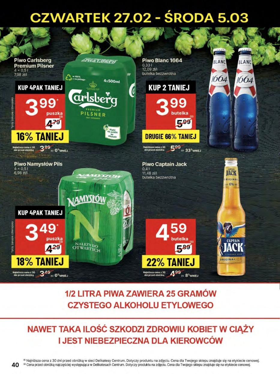 Gazetka promocyjna Delikatesy Centrum str. 40