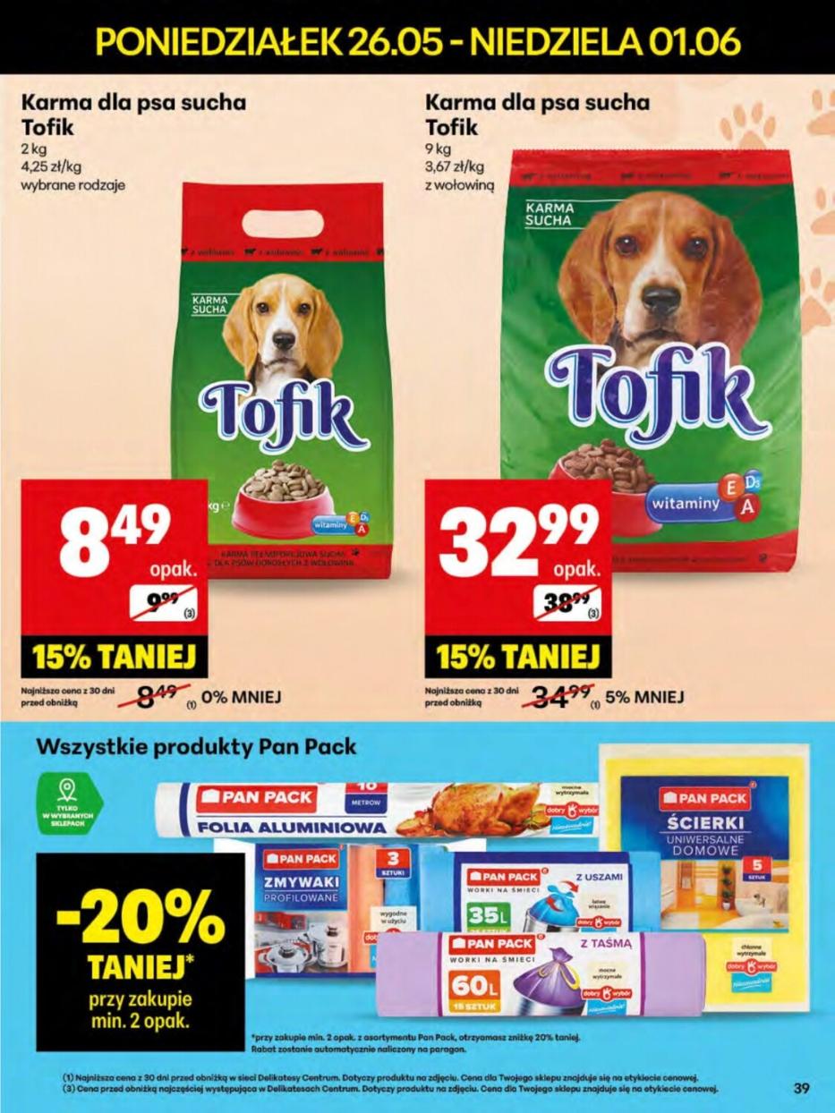 Gazetka promocyjna Delikatesy Centrum str. 39