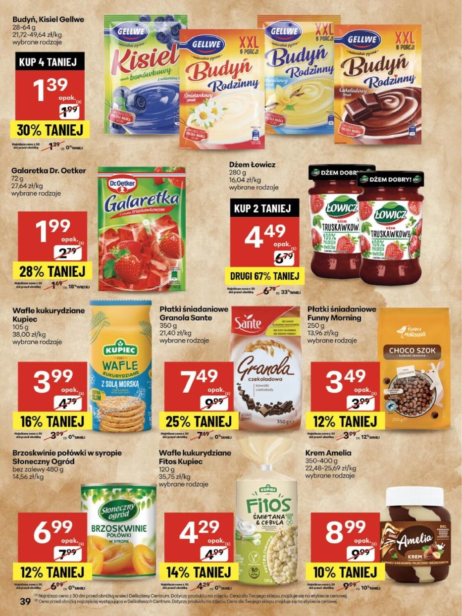 Gazetka promocyjna Delikatesy Centrum str. 39
