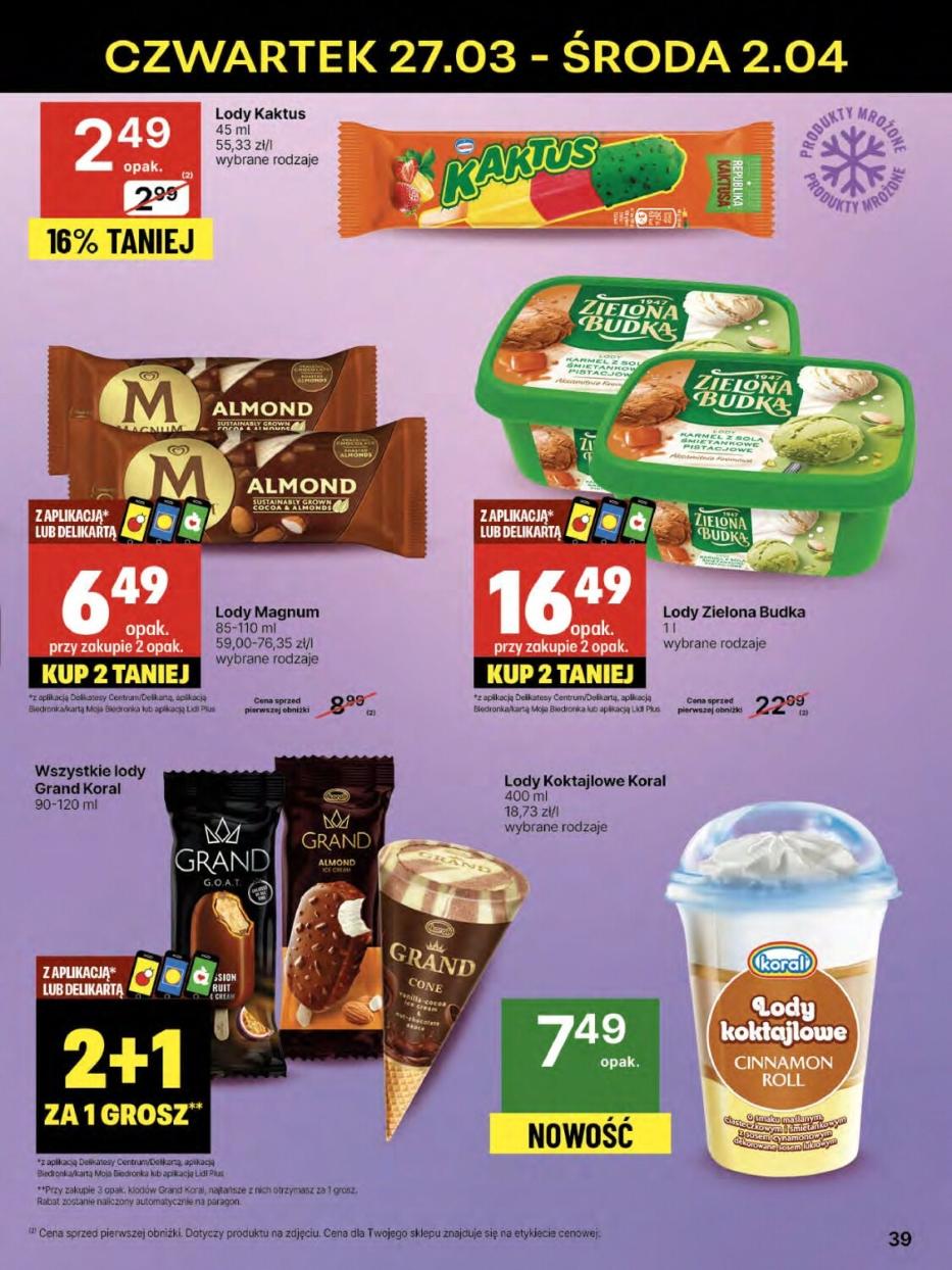 Gazetka promocyjna Delikatesy Centrum str. 39