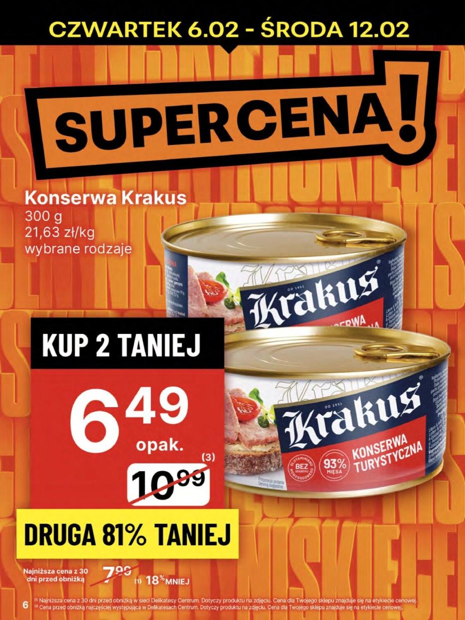 Gazetka promocyjna Delikatesy Centrum str. 6