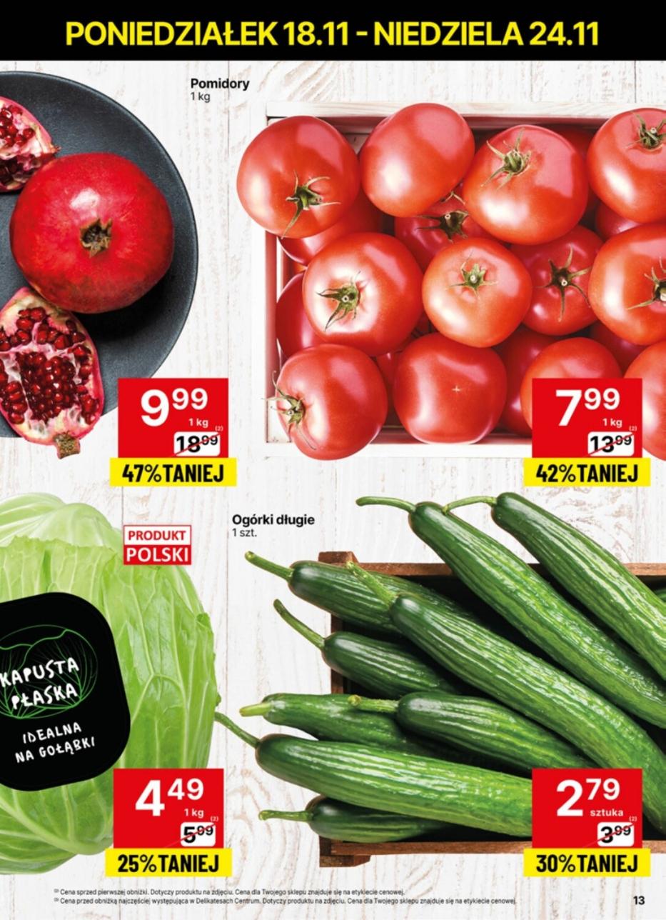 Gazetka promocyjna Delikatesy Centrum str. 13