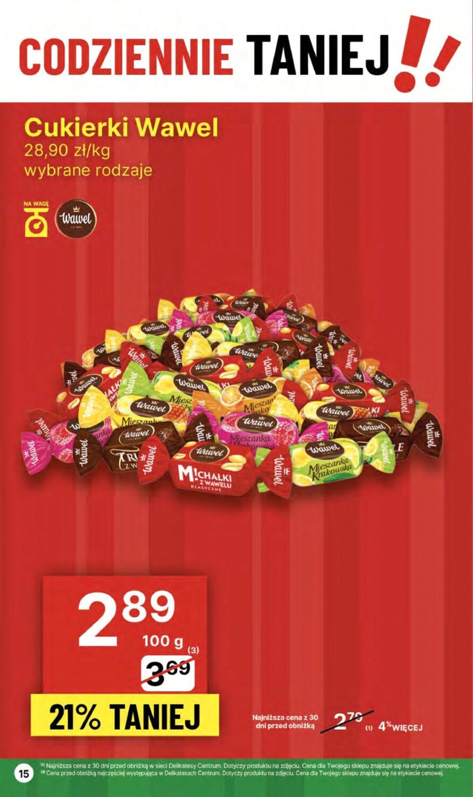 Gazetka promocyjna Delikatesy Centrum str. 15