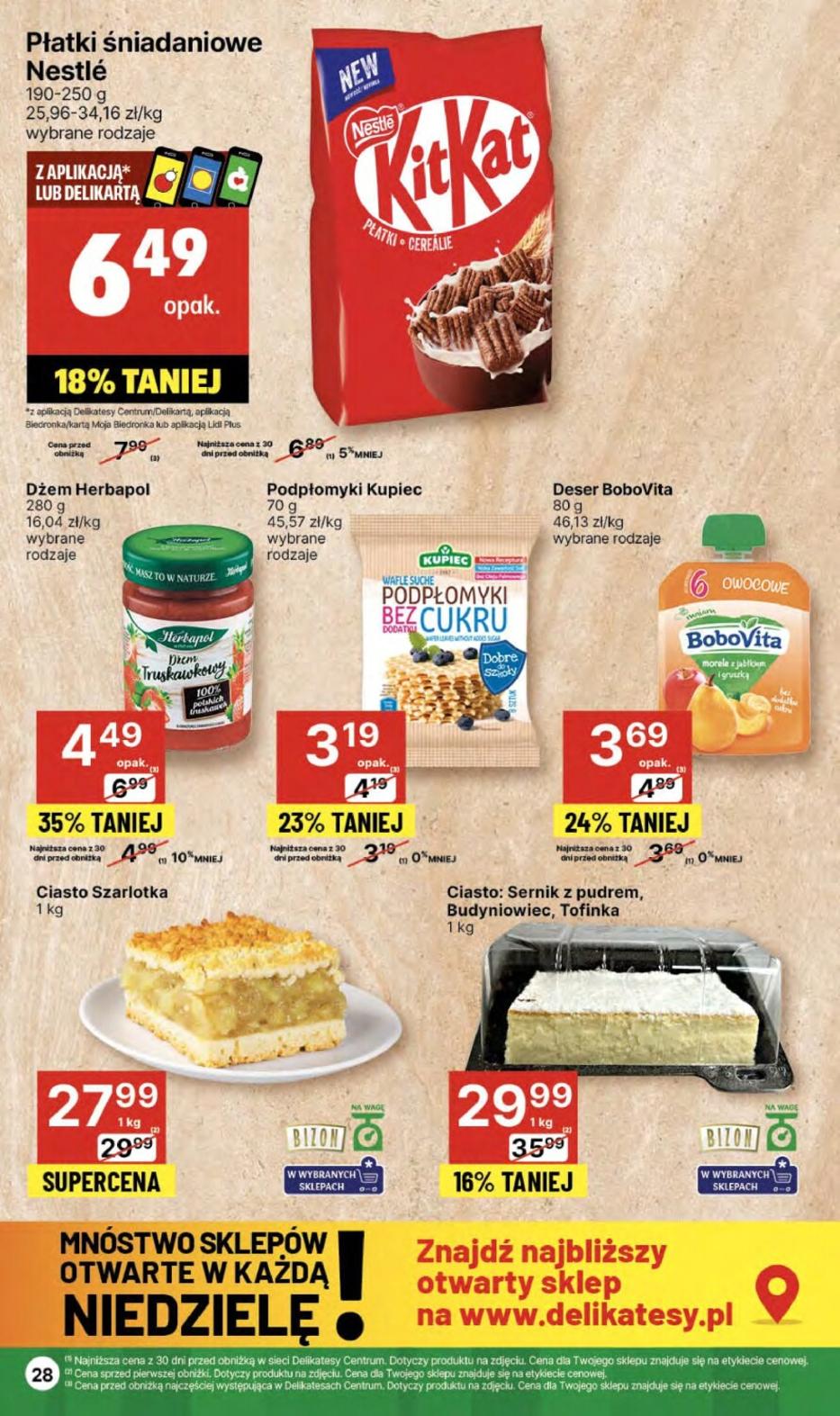 Gazetka promocyjna Delikatesy Centrum str. 28