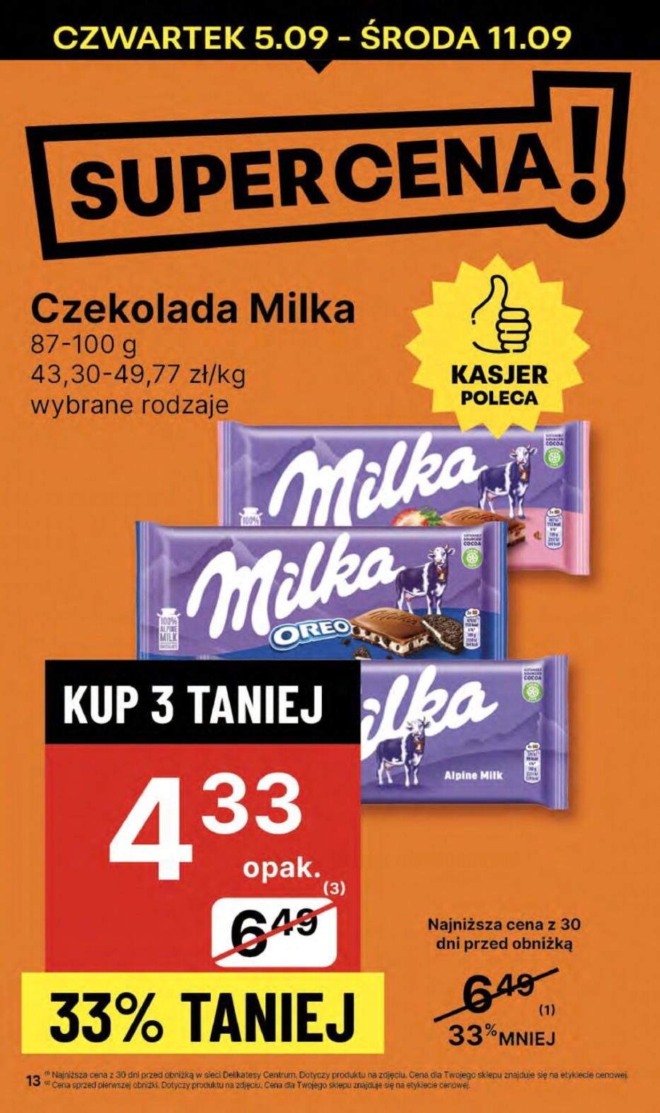 Gazetka promocyjna Delikatesy Centrum str. 13