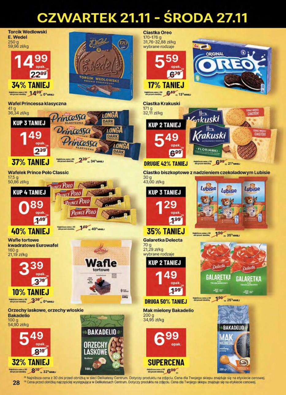 Gazetka promocyjna Delikatesy Centrum str. 28