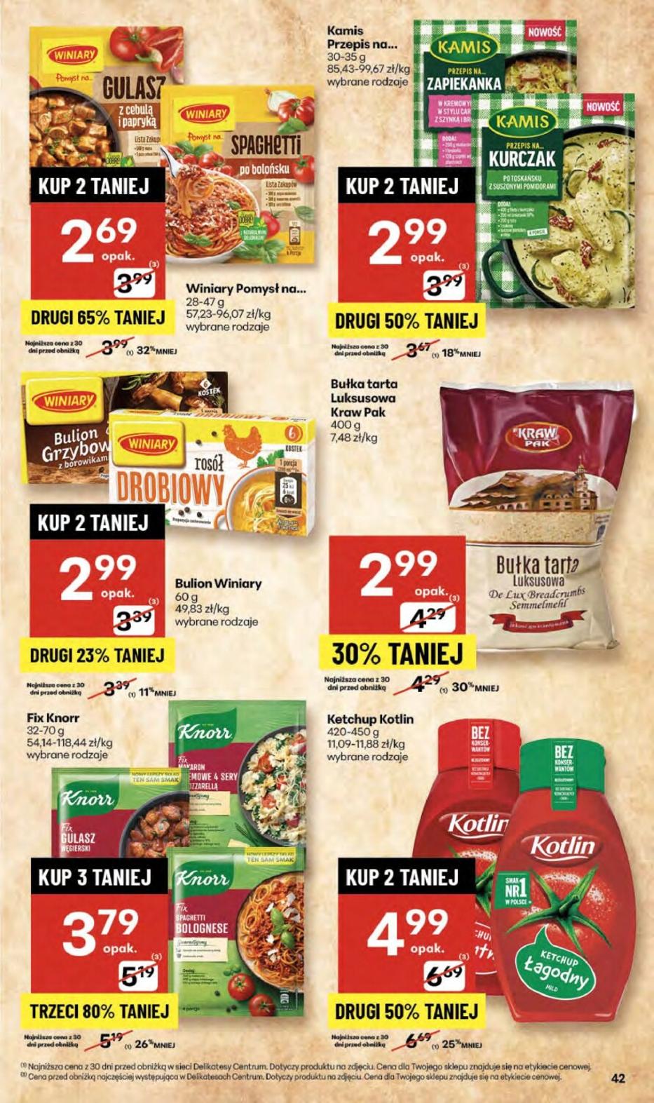 Gazetka promocyjna Delikatesy Centrum str. 42