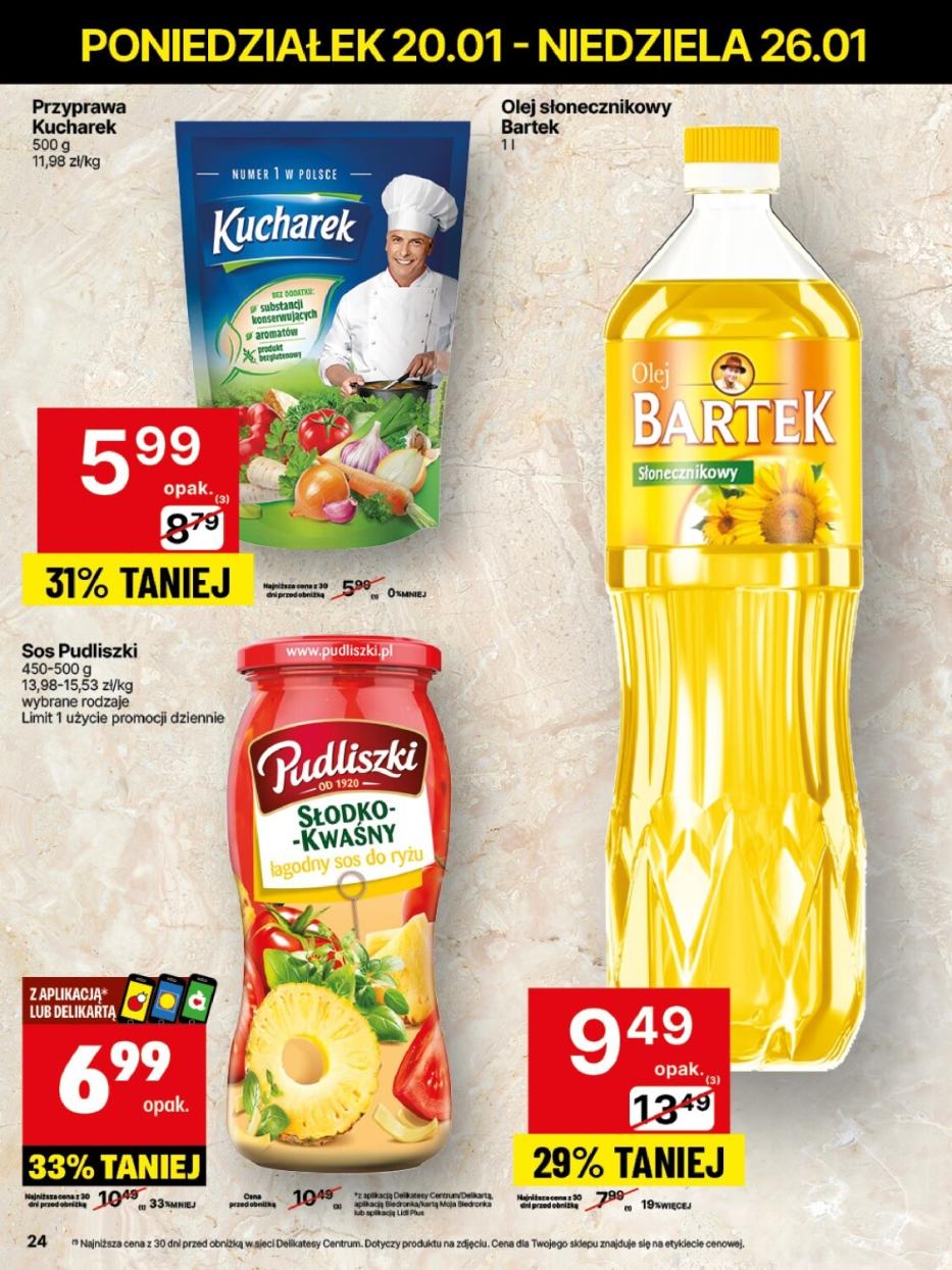 Gazetka promocyjna Delikatesy Centrum str. 24