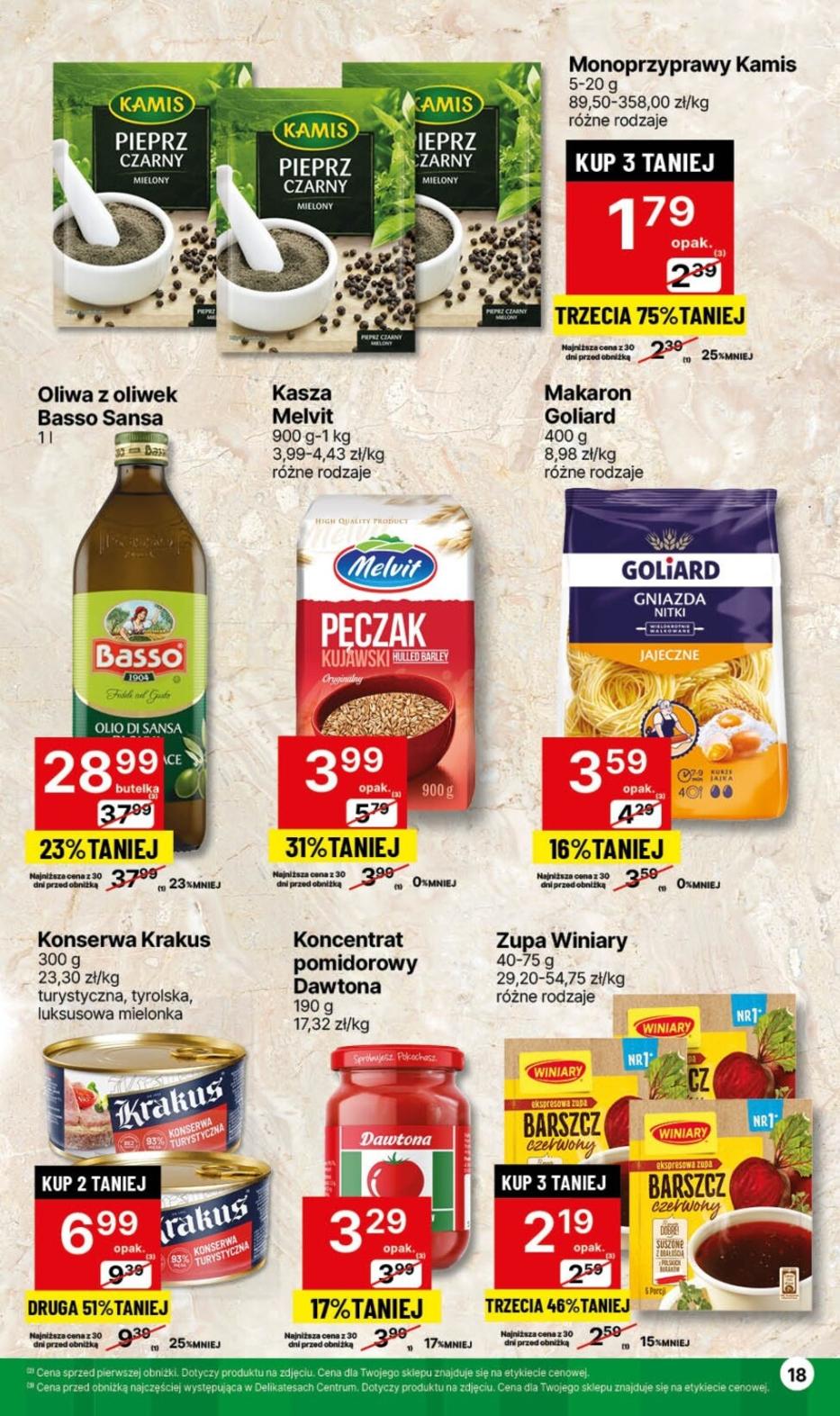 Gazetka promocyjna Delikatesy Centrum str. 18