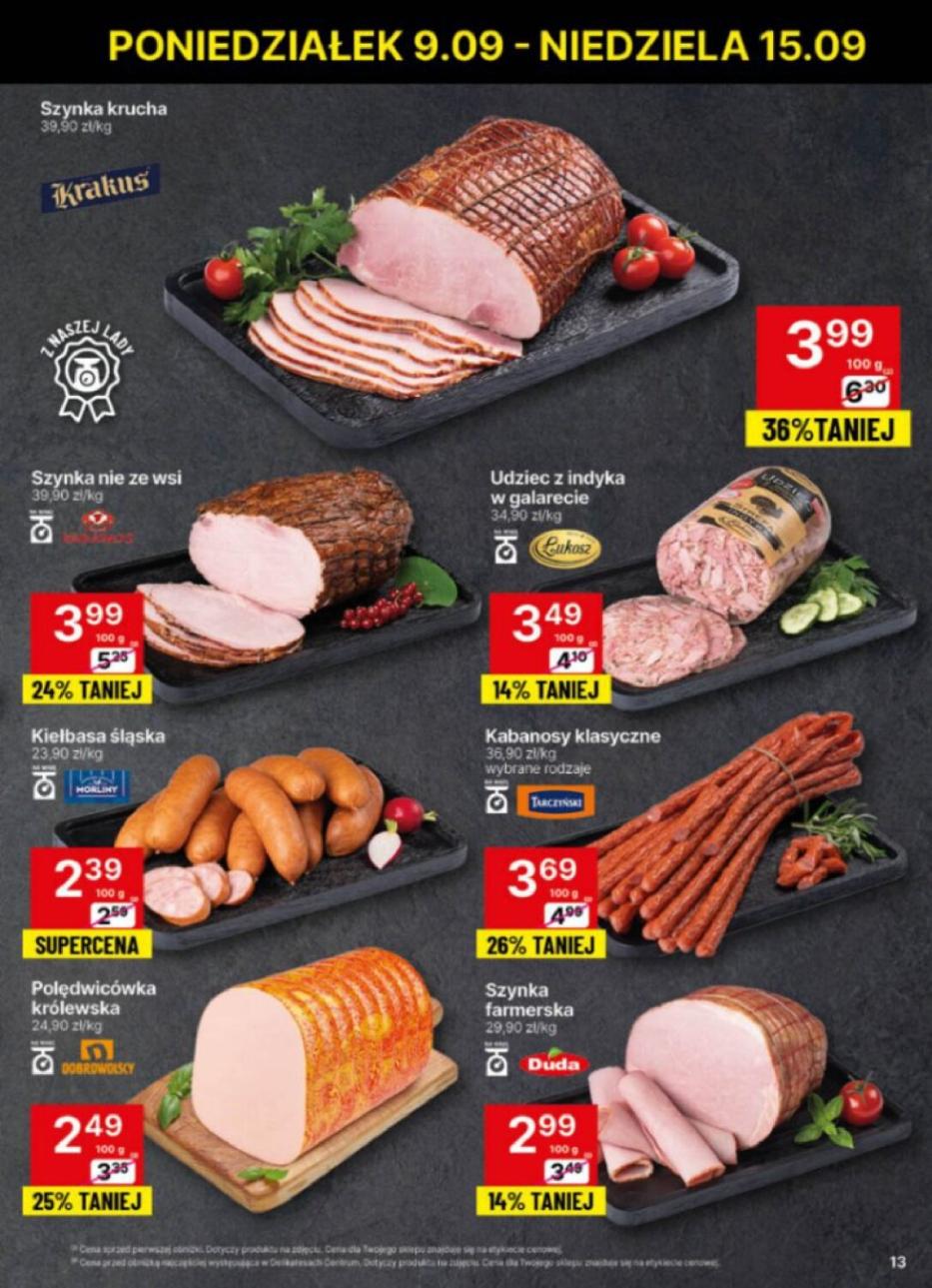 Gazetka promocyjna Delikatesy Centrum str. 13