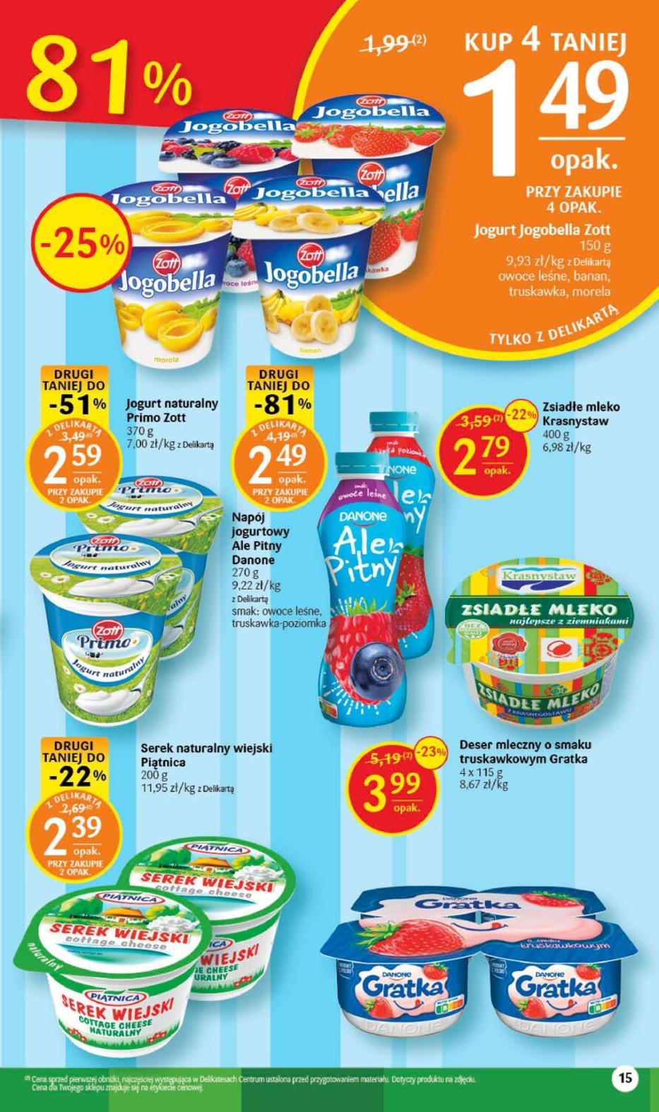 Gazetka promocyjna Delikatesy Centrum str. 15