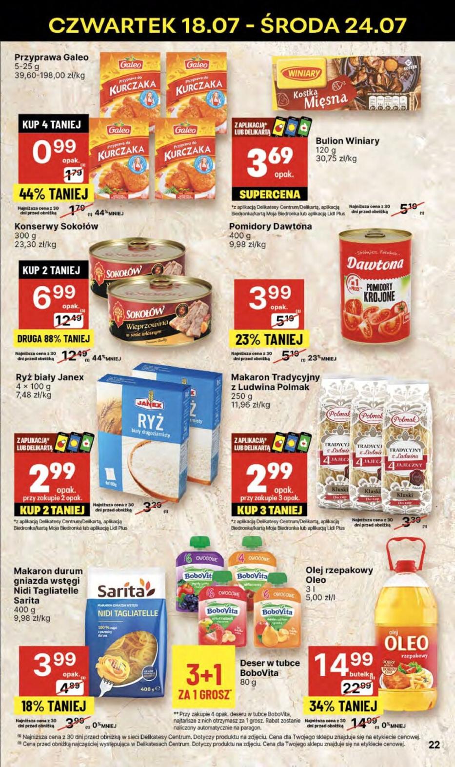 Gazetka promocyjna Delikatesy Centrum str. 22