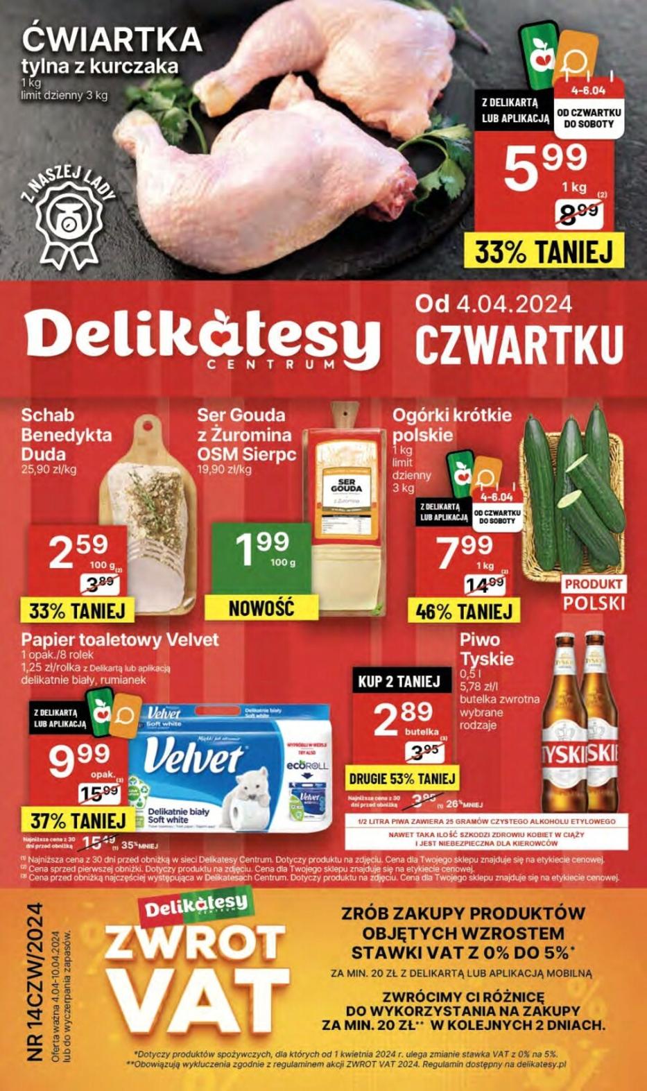 Gazetka promocyjna Delikatesy Centrum str. 1
